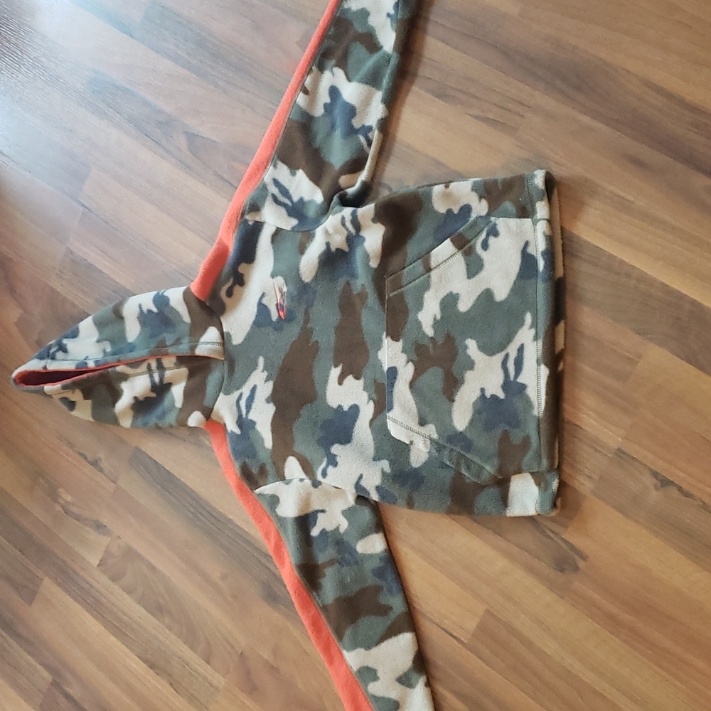 The Children's Place Camo/Orange Fleece hoody